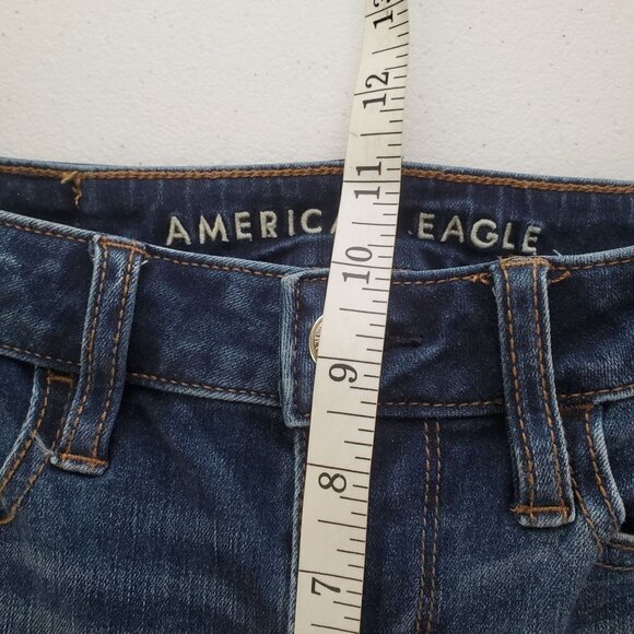 AMERICAN Eagle 0 Long Super Hi-Rise Jeggings skinny Jeans 360 Next Level Stretch - Picture 7 of 11